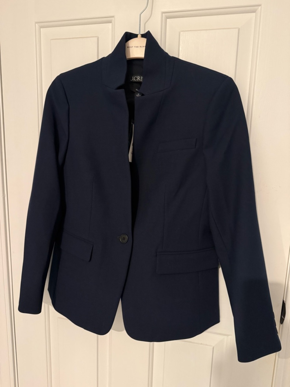 J. Crew Navy Single-Button Blazer